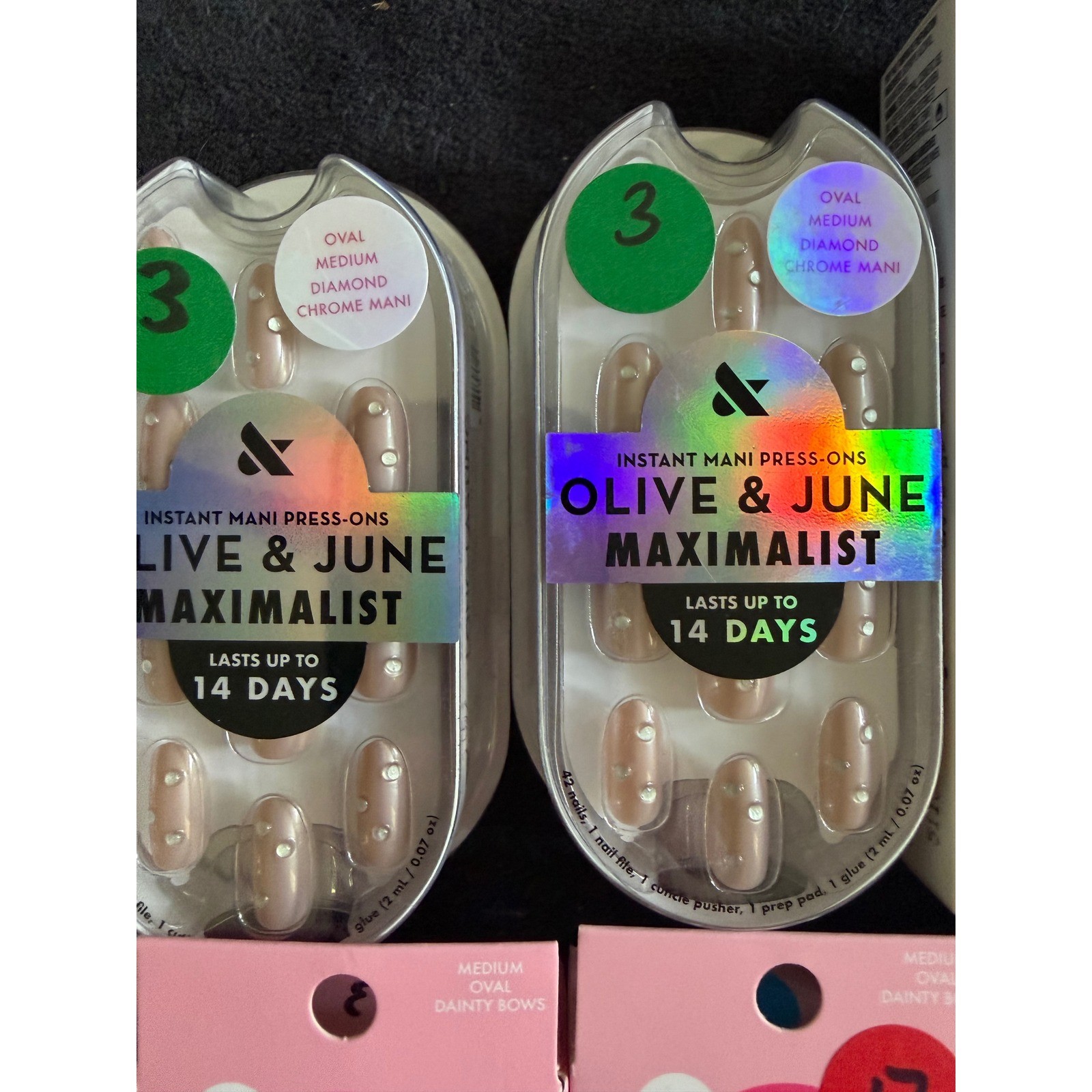 Olive & June imPRESS Sally Hansen Press On Nails Bundle 10 Sets Bows Stars Ghost