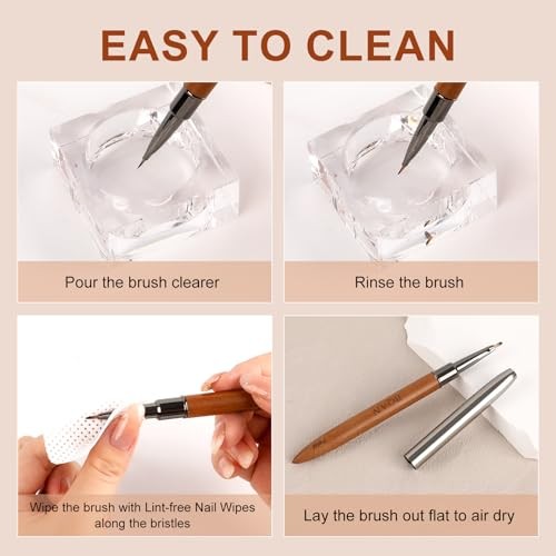 1Pcs Nail Art Brushes Nail Brush for Flower, Petal & Leaves Gel Daisy Pen