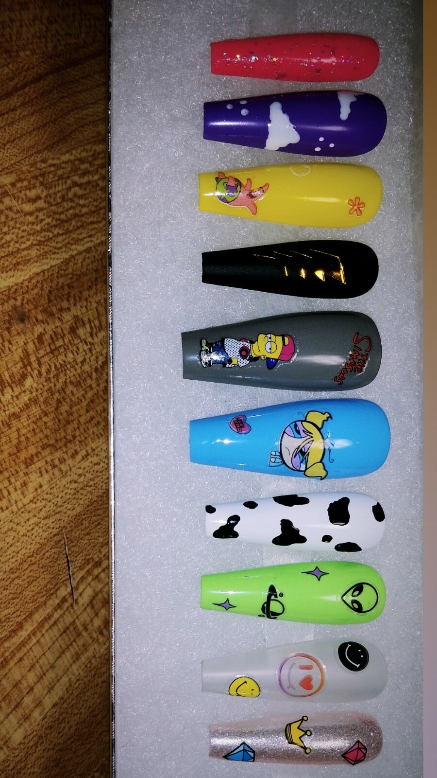 Medium Coffin 90s Mashup Random Design / Multi Theme / Custom