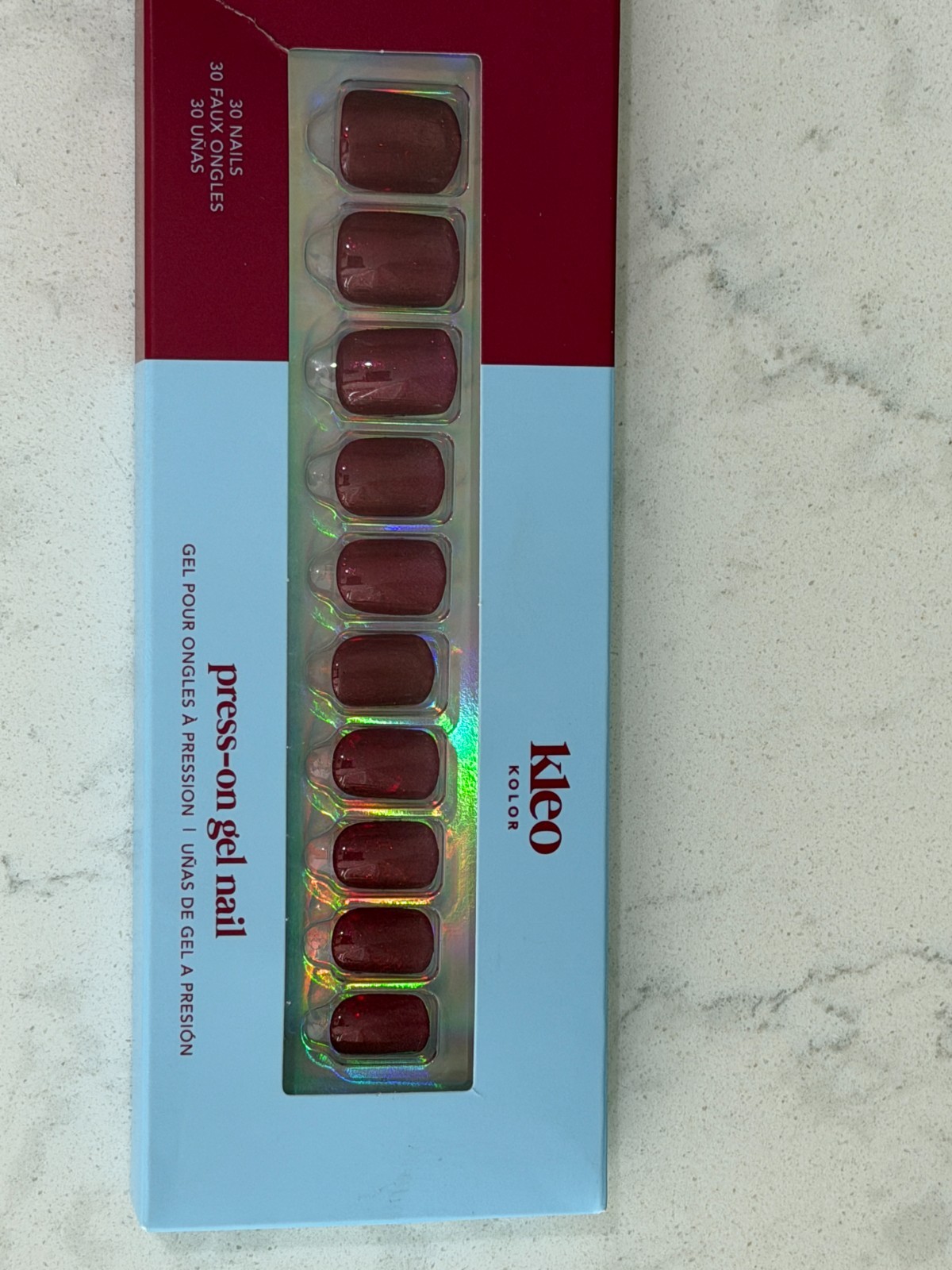 Kleo Kolor Press On Nails~ Medium Square~Nail Dashes