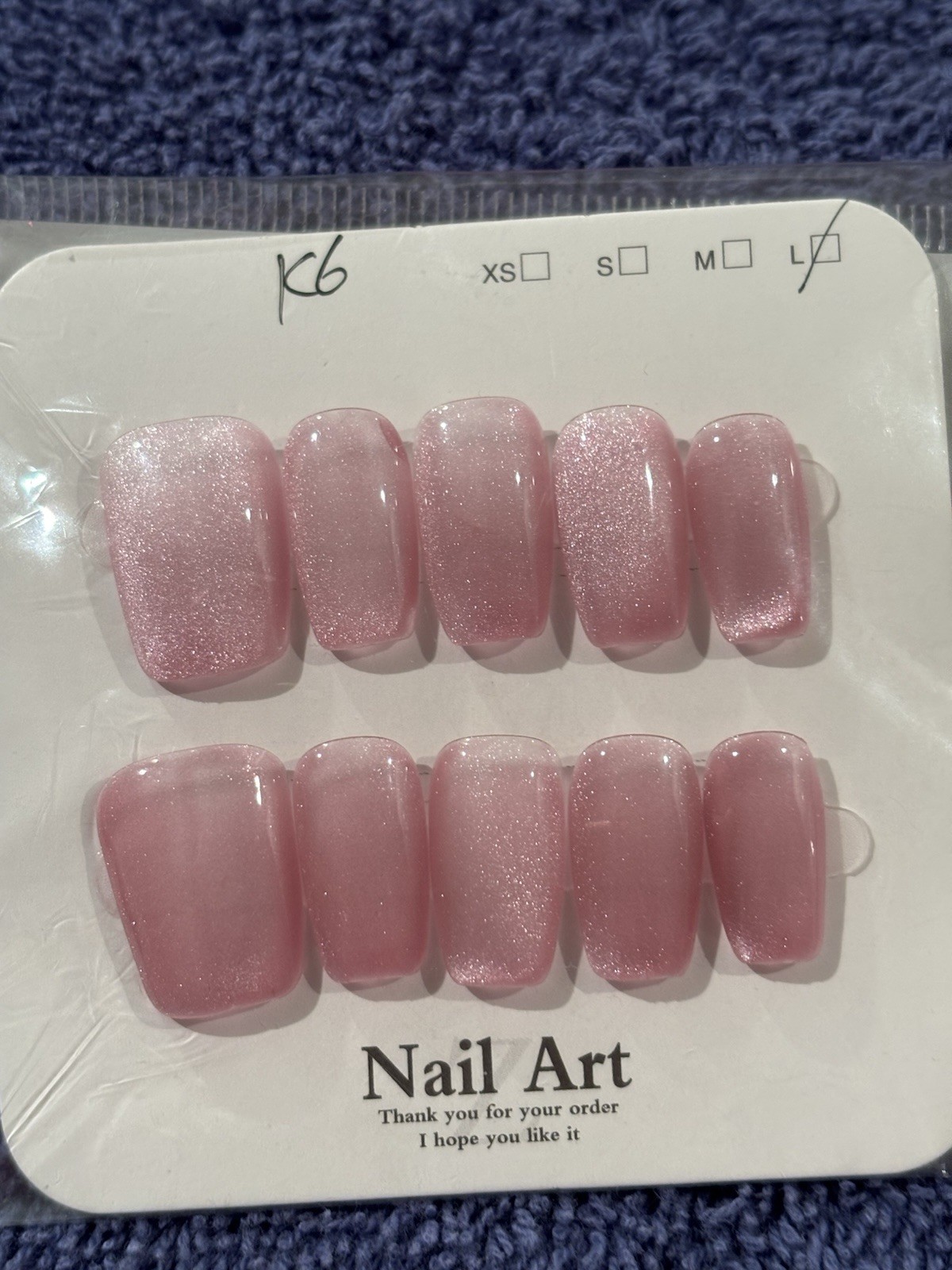 Press On Nails. Medium Length 19 Coffin Shaped Nails, 1 Oval. 20 Qty Size Large.