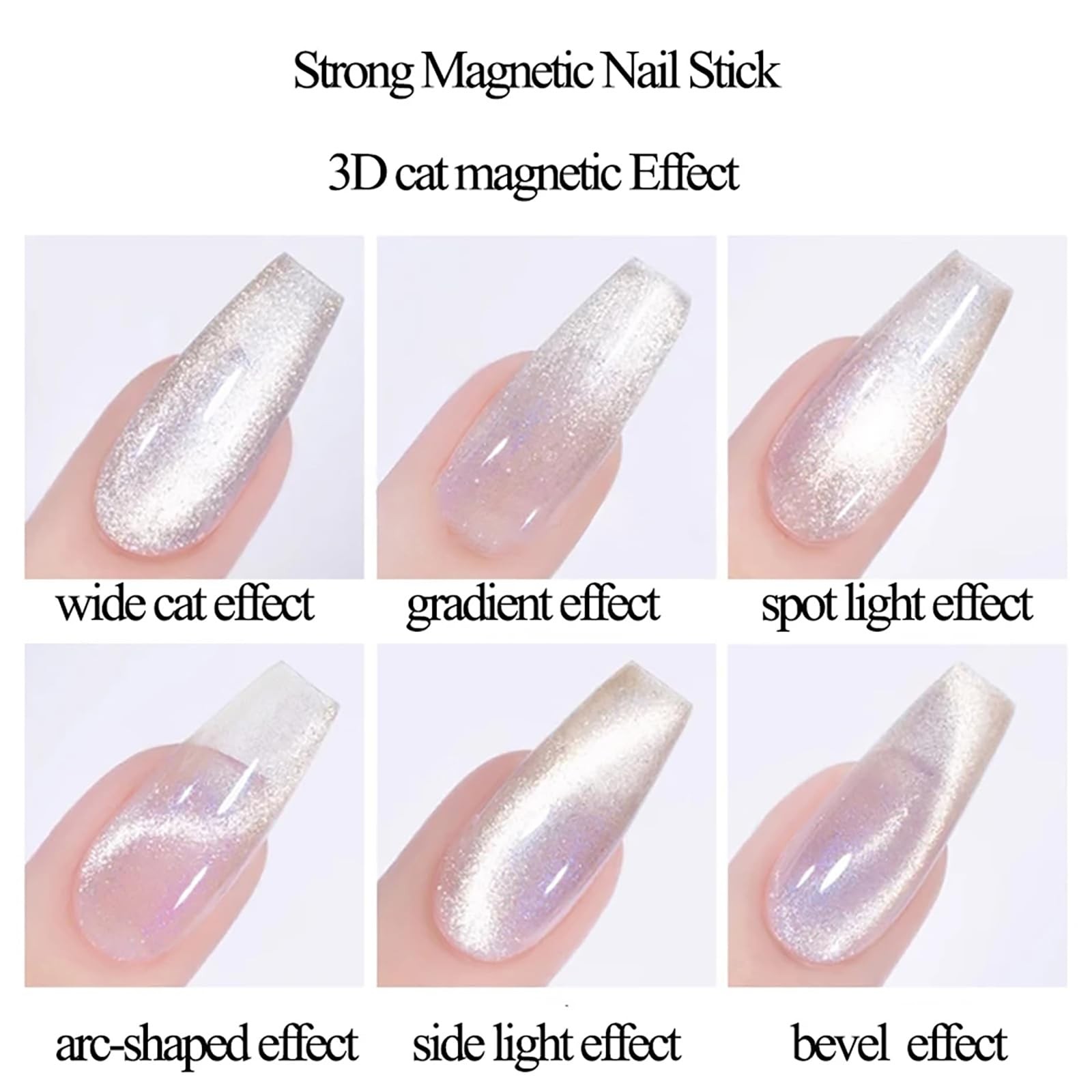 3-in-1 Cat Eye Nail Magnet Stick Double Head Gel Polish Tool