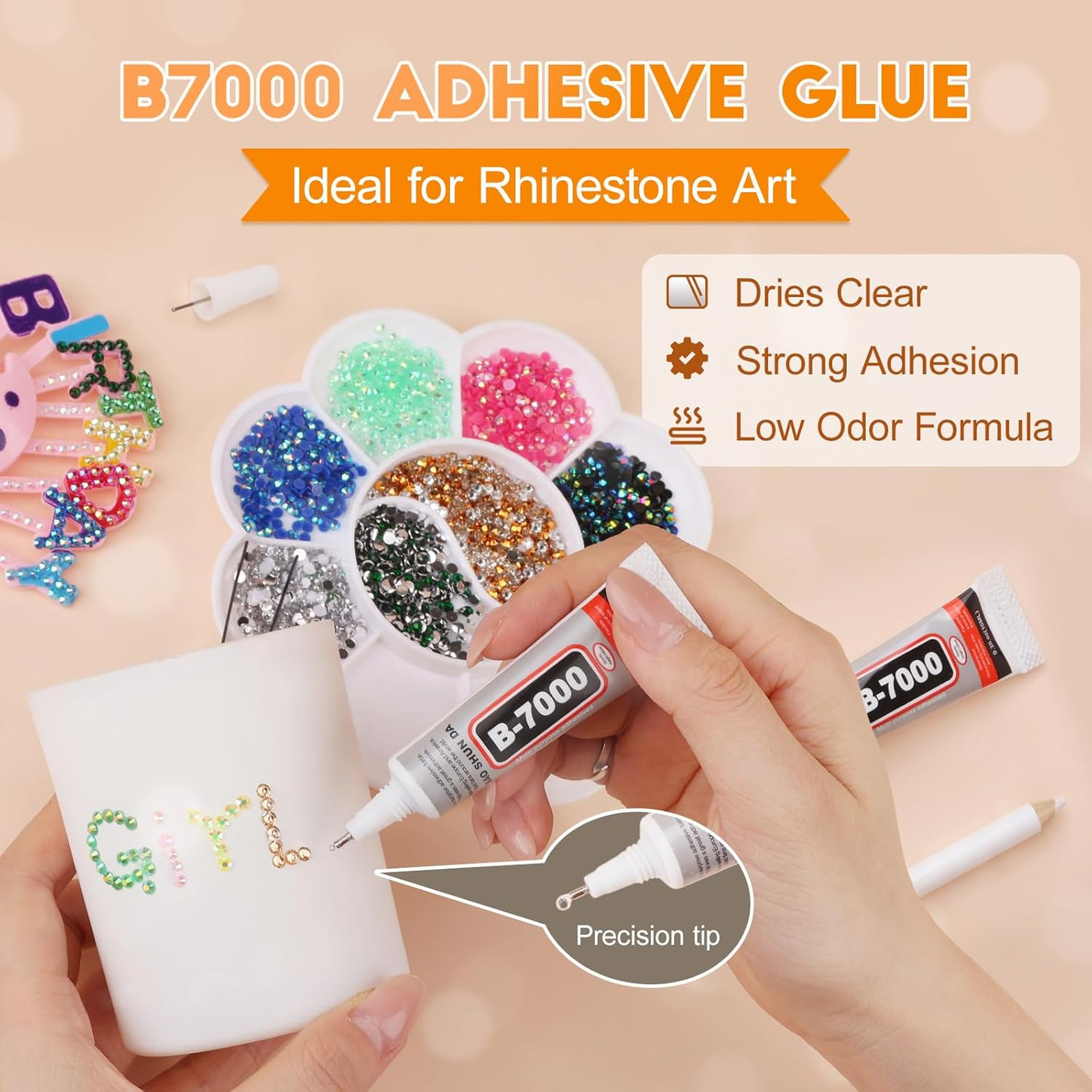 32000Pcs Bedazzler Kit with Rhinestones, Bedazzling Kit 40 Colors 3mm with 2Pcs