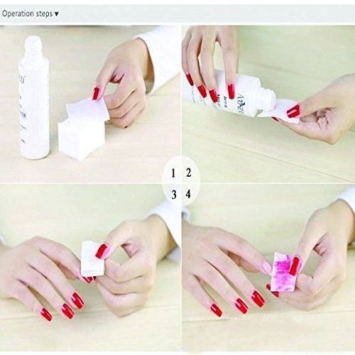 Cotton Pads Lint Free Nail Art Gel Polish Remover Pure Soft Prep Cleaner 325