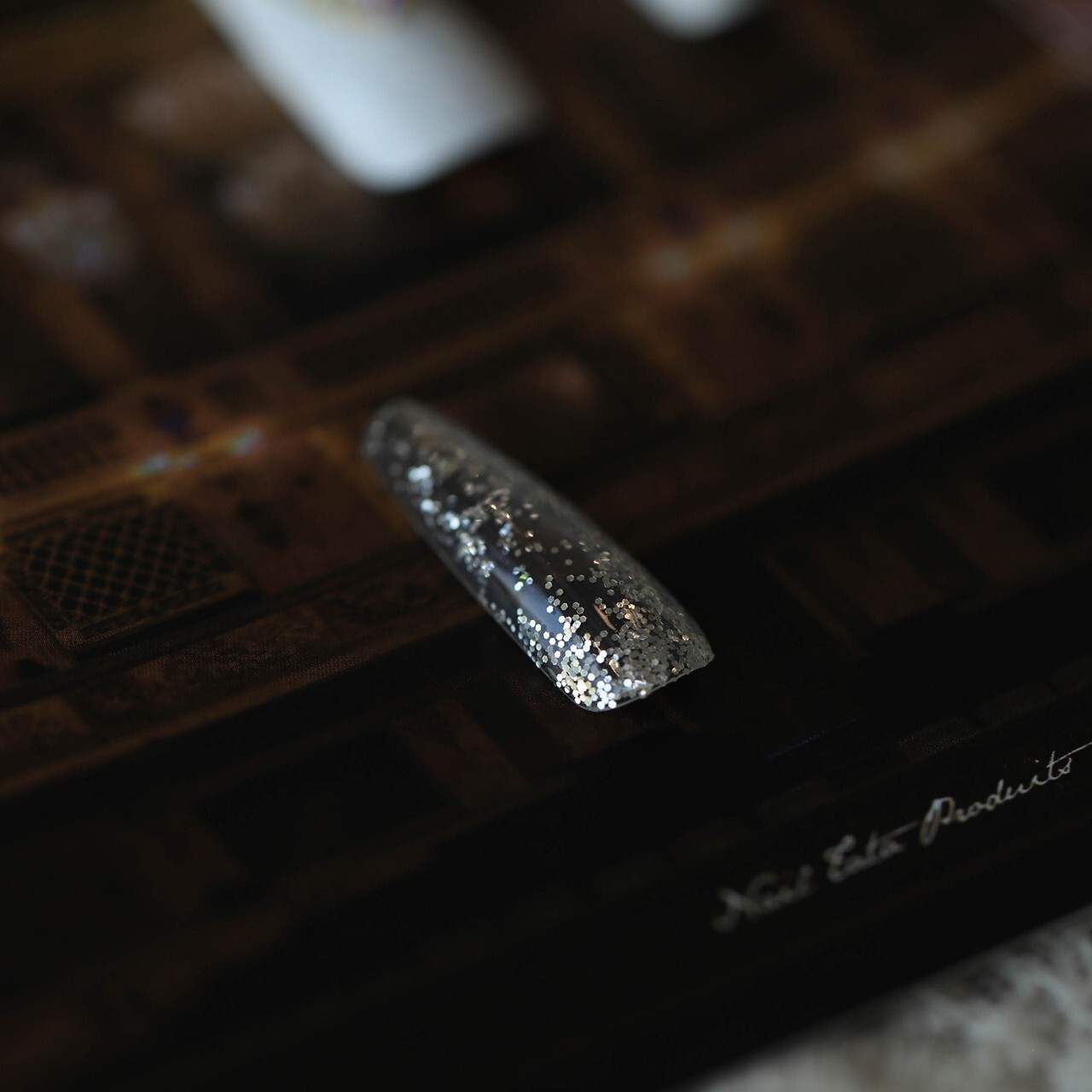 15Pcs White Lover Press on Nail Art By Handmade