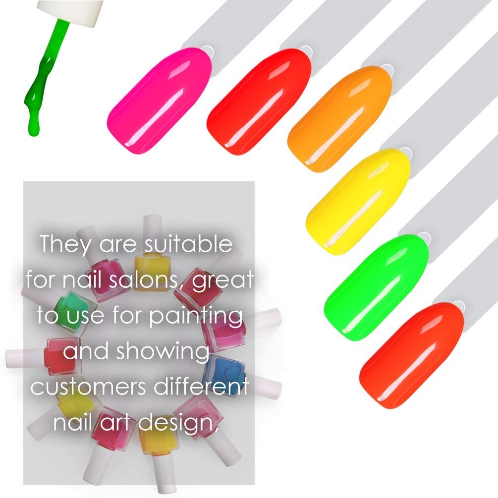 Versatile 150 Nail Art Display Sticks – Durable Acrylic with Glossy Finish