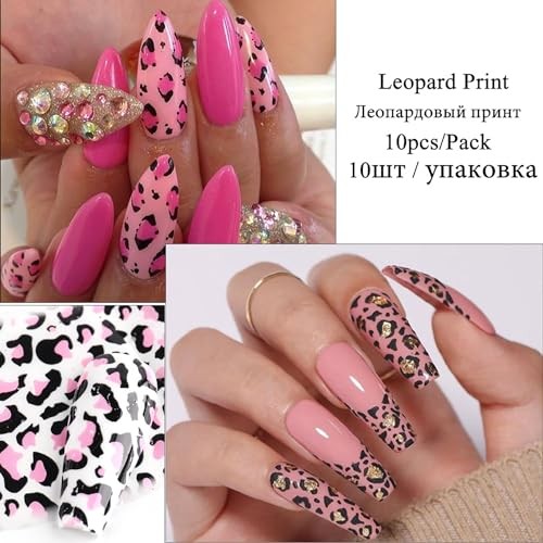 Leopard Print Nail Foil Holographic Foils Sheets Transfer Foil for Style 5
