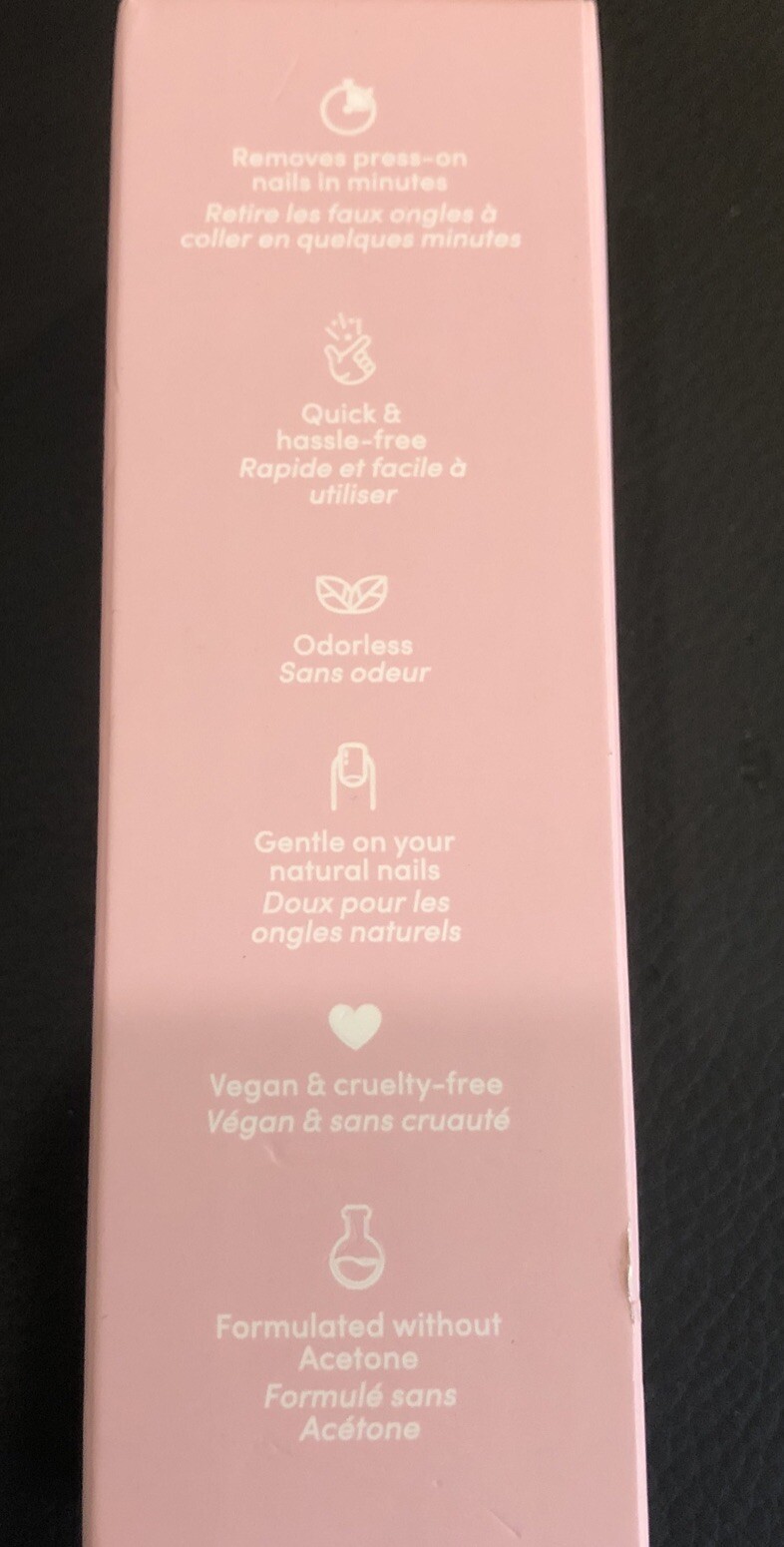 Glamnetic Press on Nail Remover, Odorless, No Acetone, & Gentle, 30mL Sealed