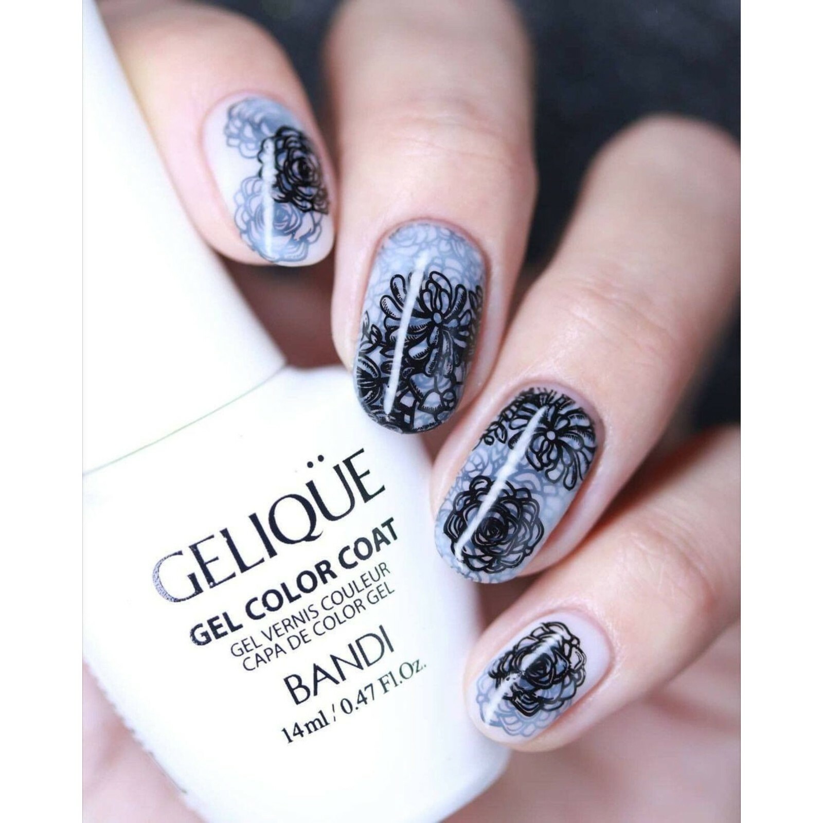 B060 Deserted Succulent Stamping Plate For Stamped Nail Art Design