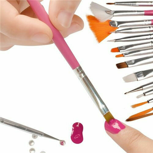 Nail Art Brushes Set 15 Pcs Nail Art Design Brushes Nail Liner Brush Tool Gifts