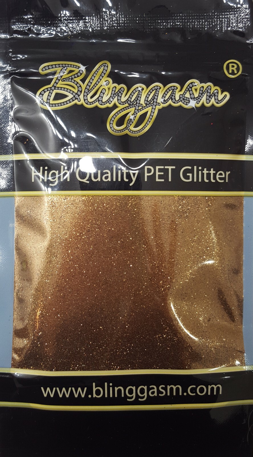 METALLIC SOLVENT RESISTANT GLITTER 3.5 OZ BY WEIGHT #27 B0415 GOLD COFFEE