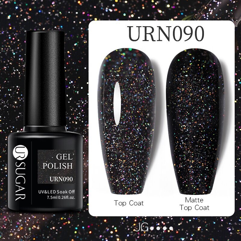 Nail Art 3D Color Thermal Changing UV Gel Polish sparkle Glitter Nail Gel Polish