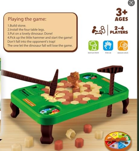 Haugboag Ice Break Save Dinosaur Game for Kids,Break Large, Square-dinosaur