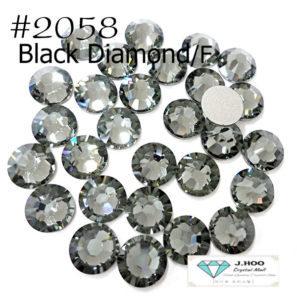 Swarovski 2088 – Flat Back-Black Diamond F