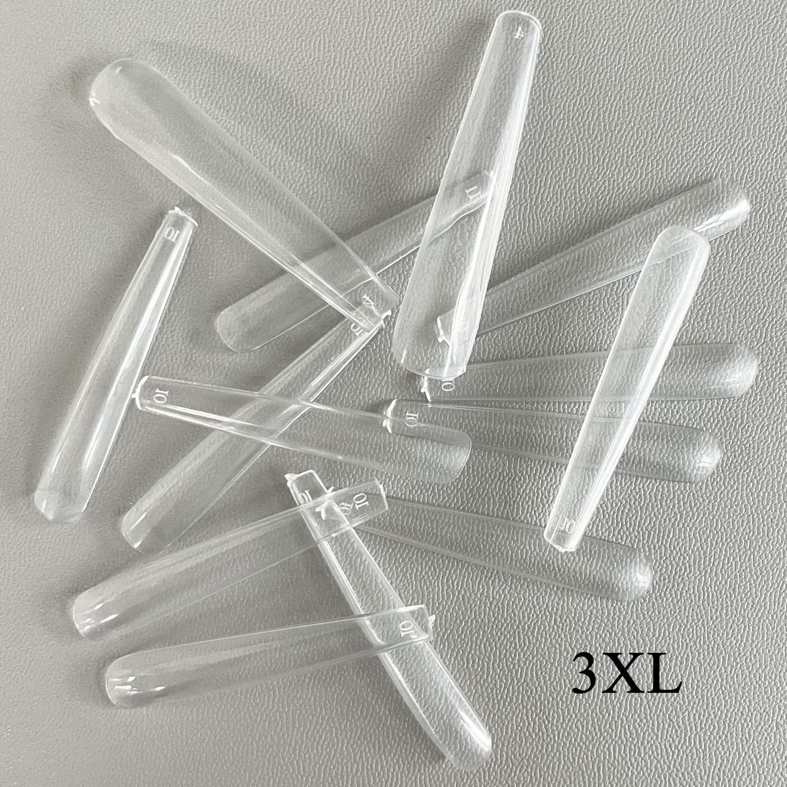 600pcs 3XL Clear Nail Tips Coffin Full Cover Ballerina Shape Extra Long Acryl…