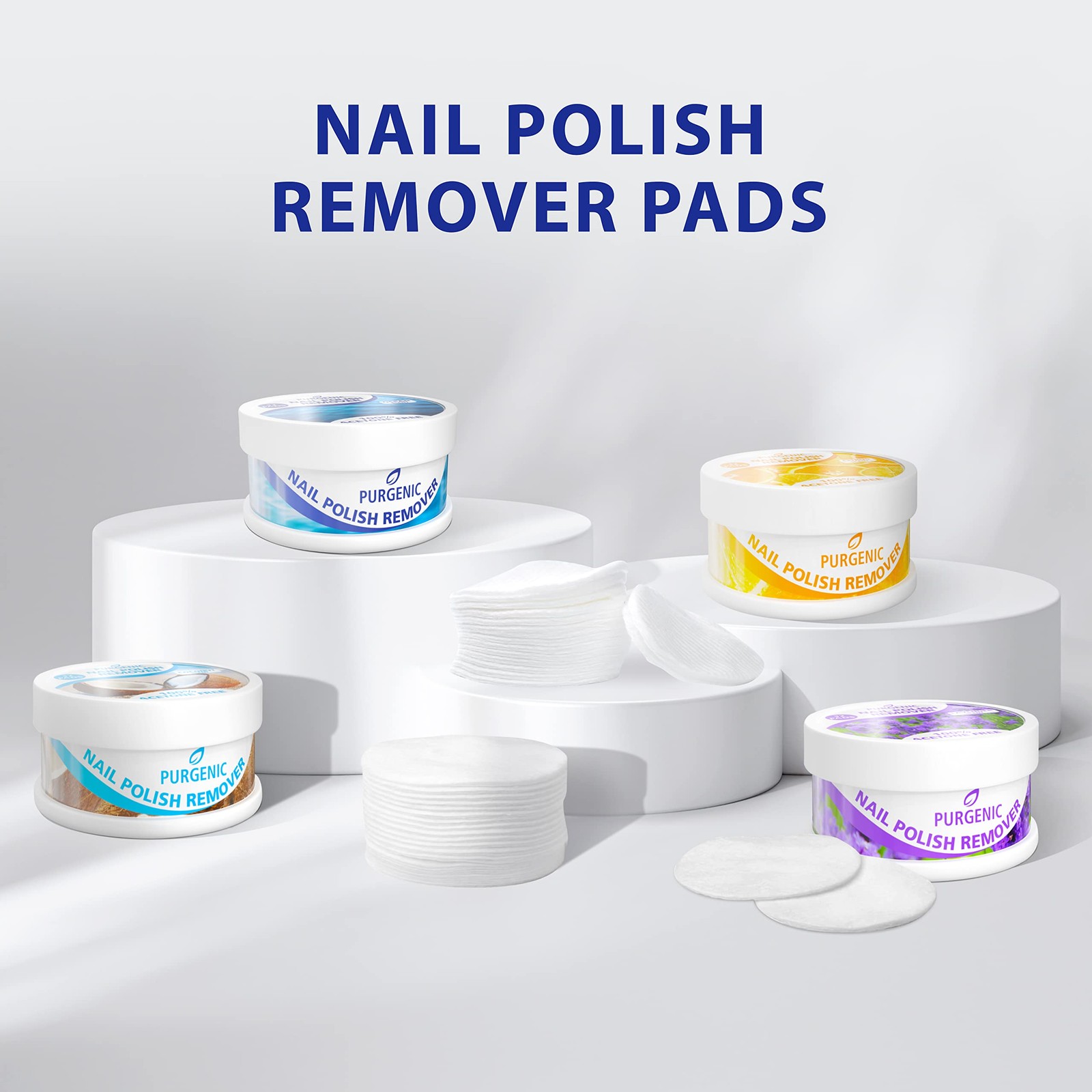Purgenic Nail Polish Remover Pads – (128 Count) – On 128 Count (Pack of 4)