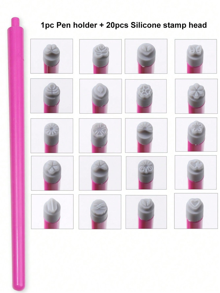 5/10Pcs Set Nail Art Stamp Pen DIY Floral Butterfly Nail Graffiti Nail Dotting T