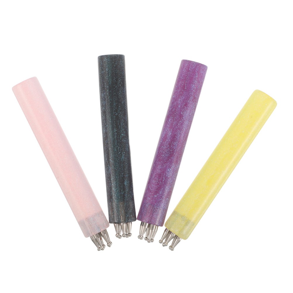 4PCS 5 Petal Flower Nail Dot Pen – Fine Tip Dotting Pen – Manicure Dot Paint