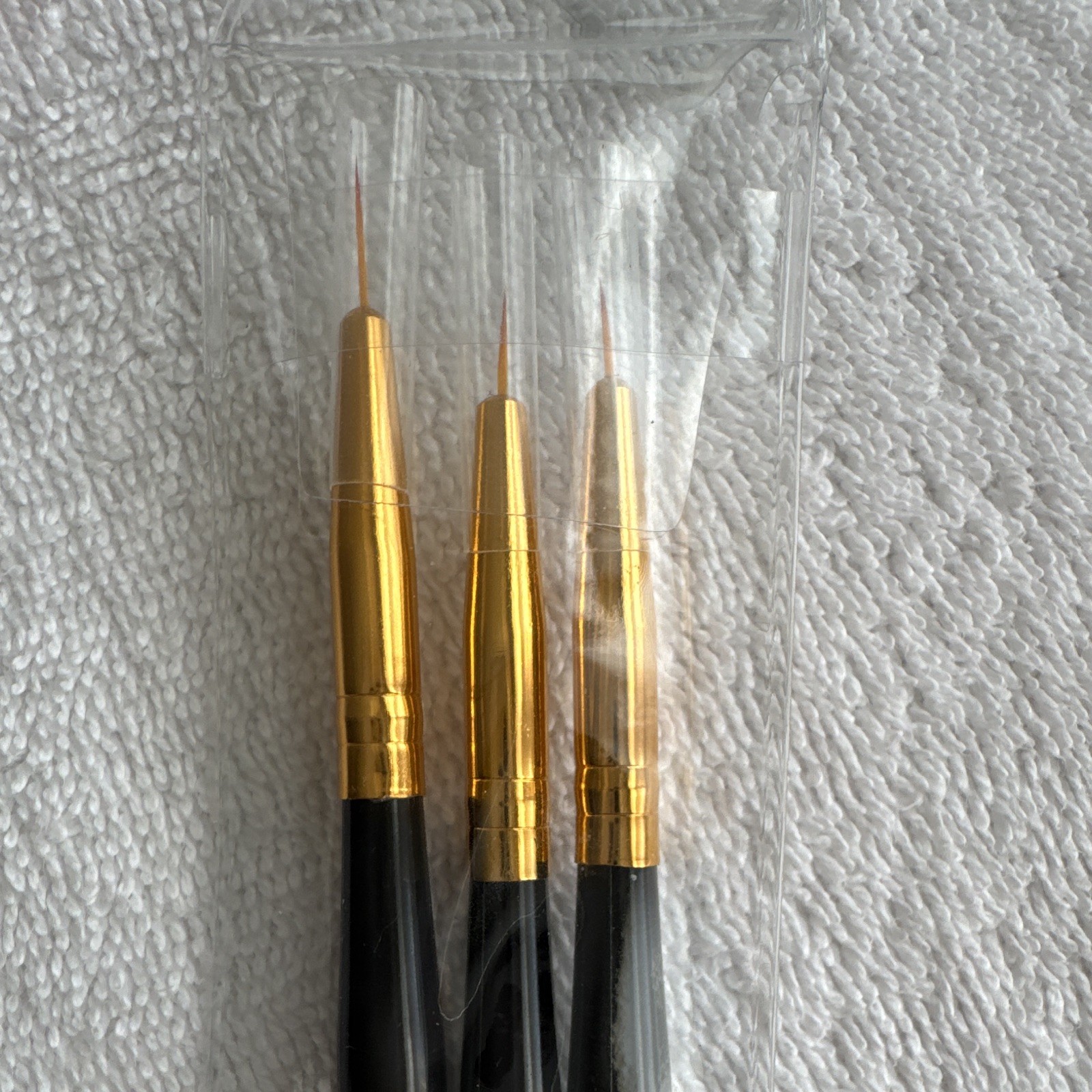 BEAUTY Artists Nail Art Brush Set, Multicolor Glitter Handle Brushes