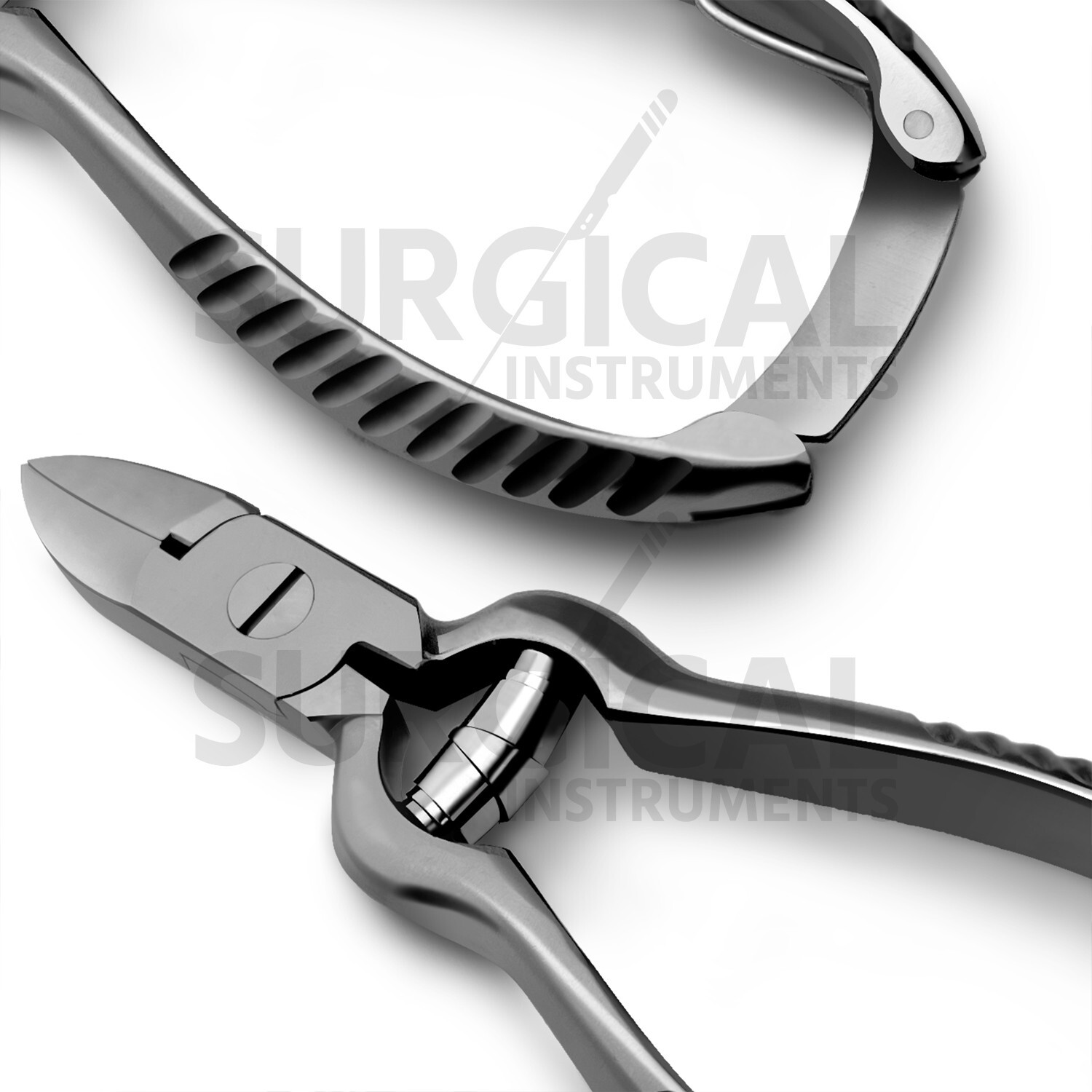 12 Pieces Toe Nail Nipper Clipper Cutter Stainless Steel Barrel Spring 5.5″
