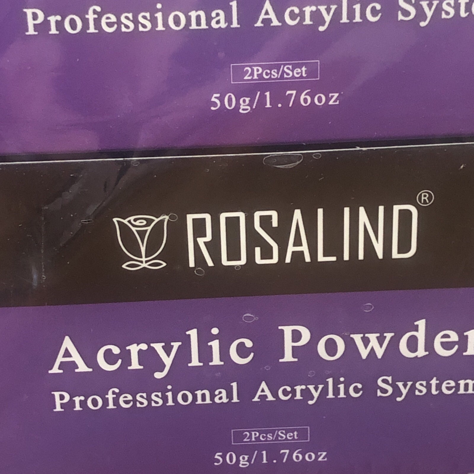 Acrylic Powder 50g/1.76oz Professional Acrylic System x2 ROSALIND