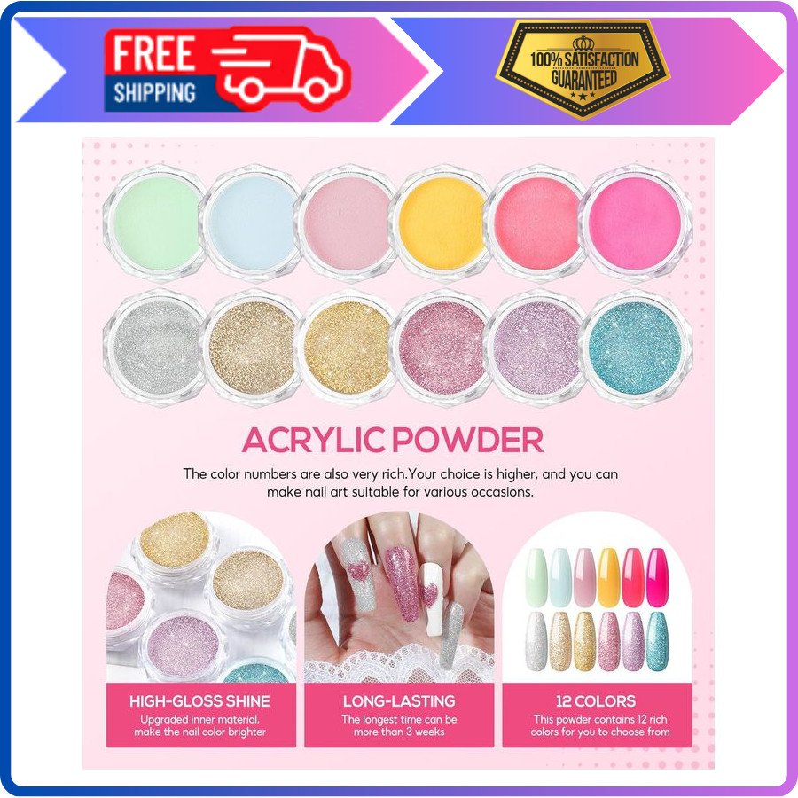 Acrylic Nail Kit for Beginners with Everything Nails Kit Acrylic Set with Drill