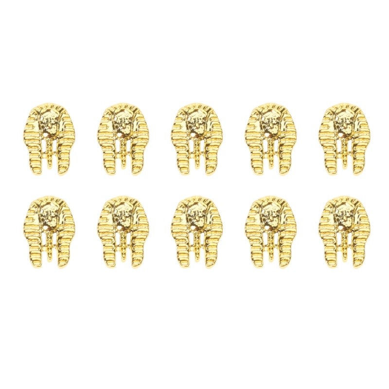 10PCS Egyptian Pharaoh Nail Art Decorations Cleopatra Nail Art Charm Decorations