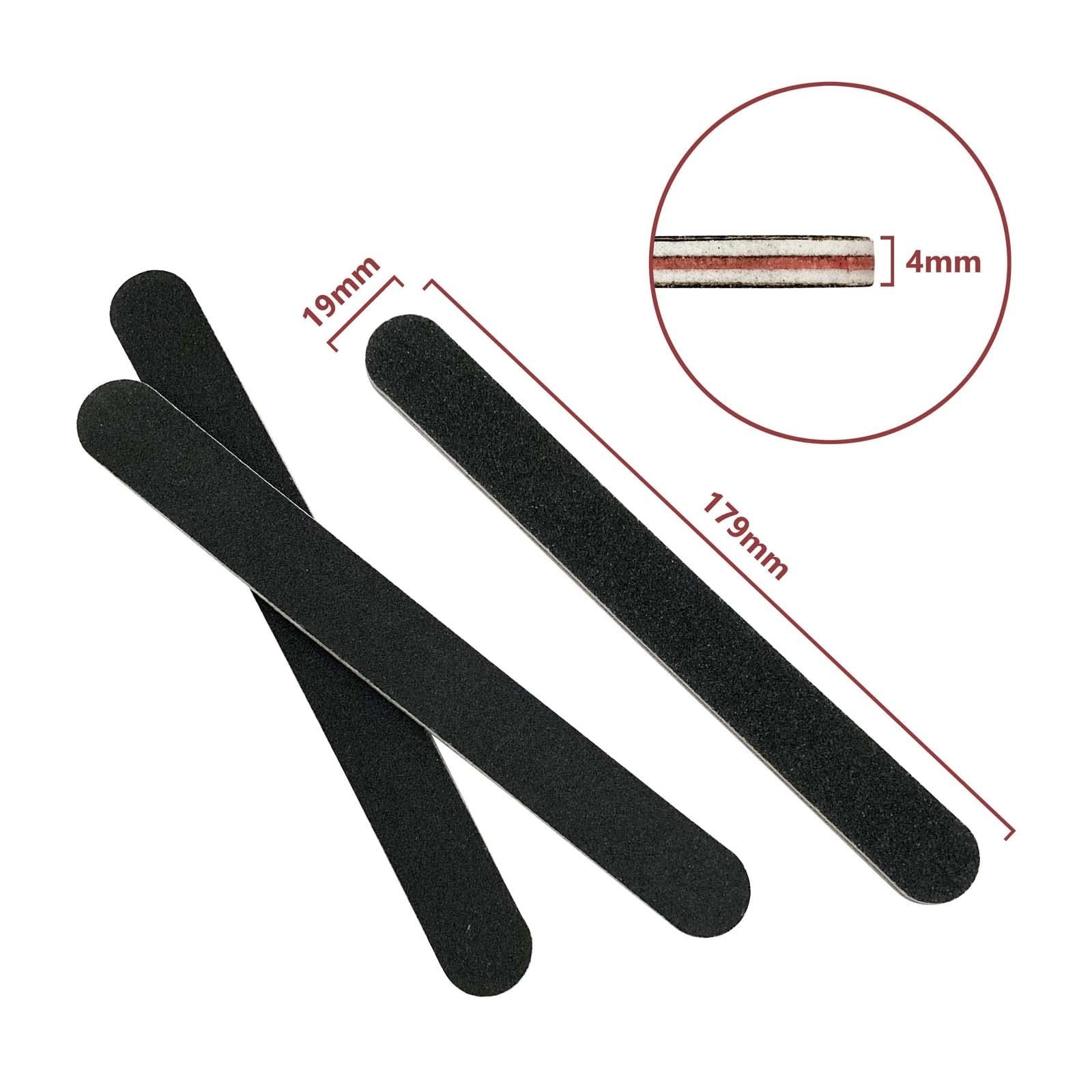 Nail File and Buffer Block, Professional Manicure Tools Kits, 100/180 Grit, B…