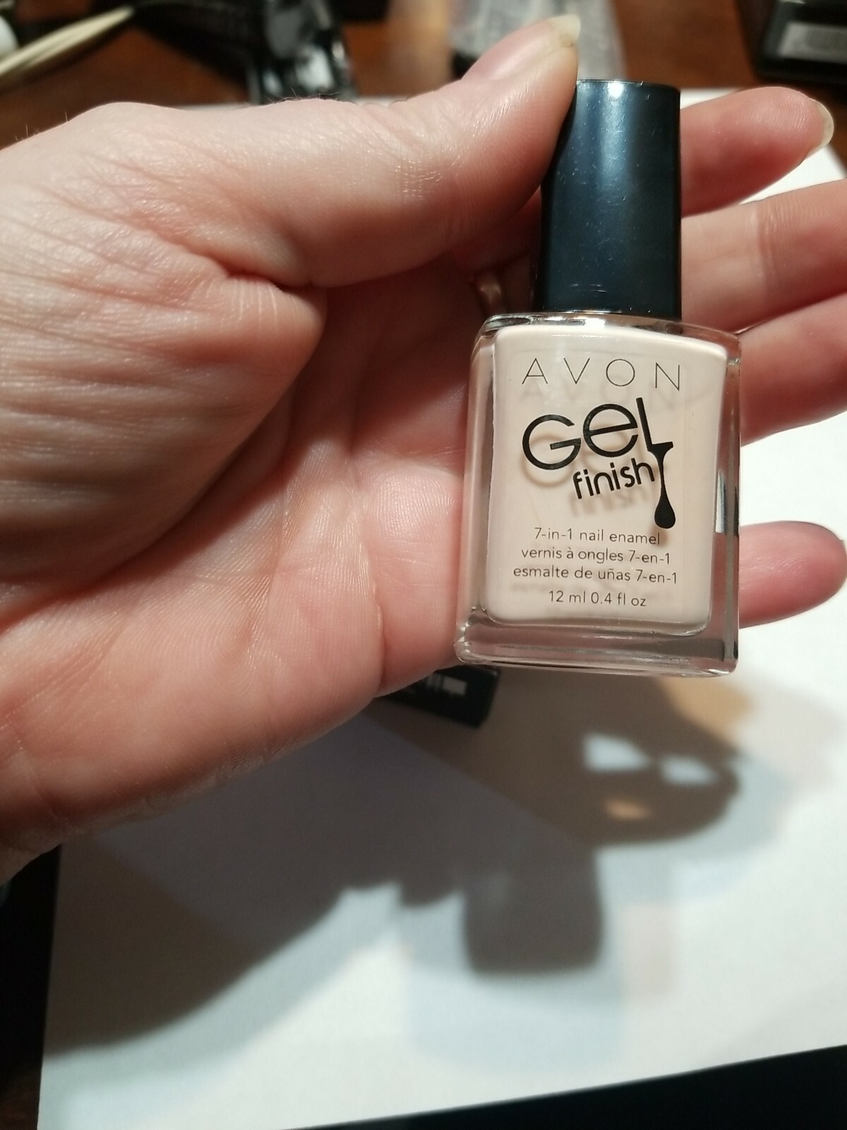 AVON Gel Finish 7-in-1 Nail Enamel ~ SHEER LOVE ~ NEW in BOX