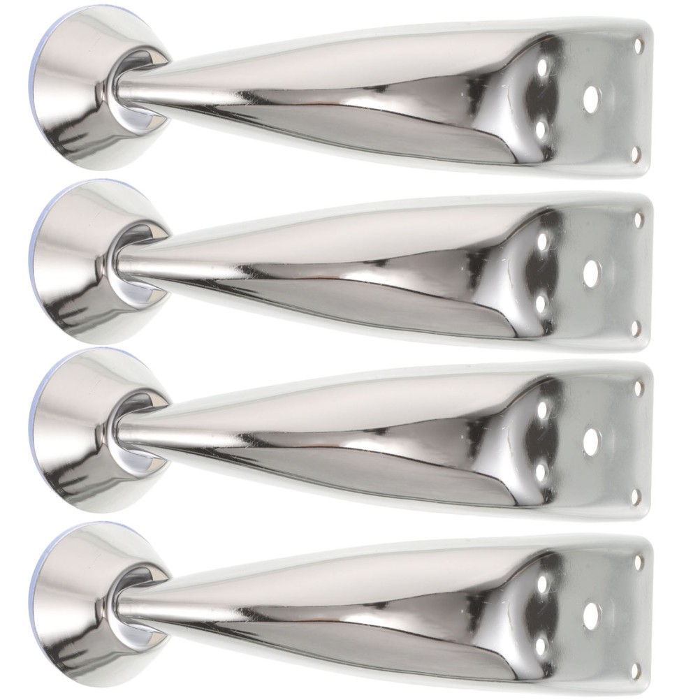 4pcs Nail Hand Rest Stand Legs, Iron Curved Mounting Brackets for Manicure Arm