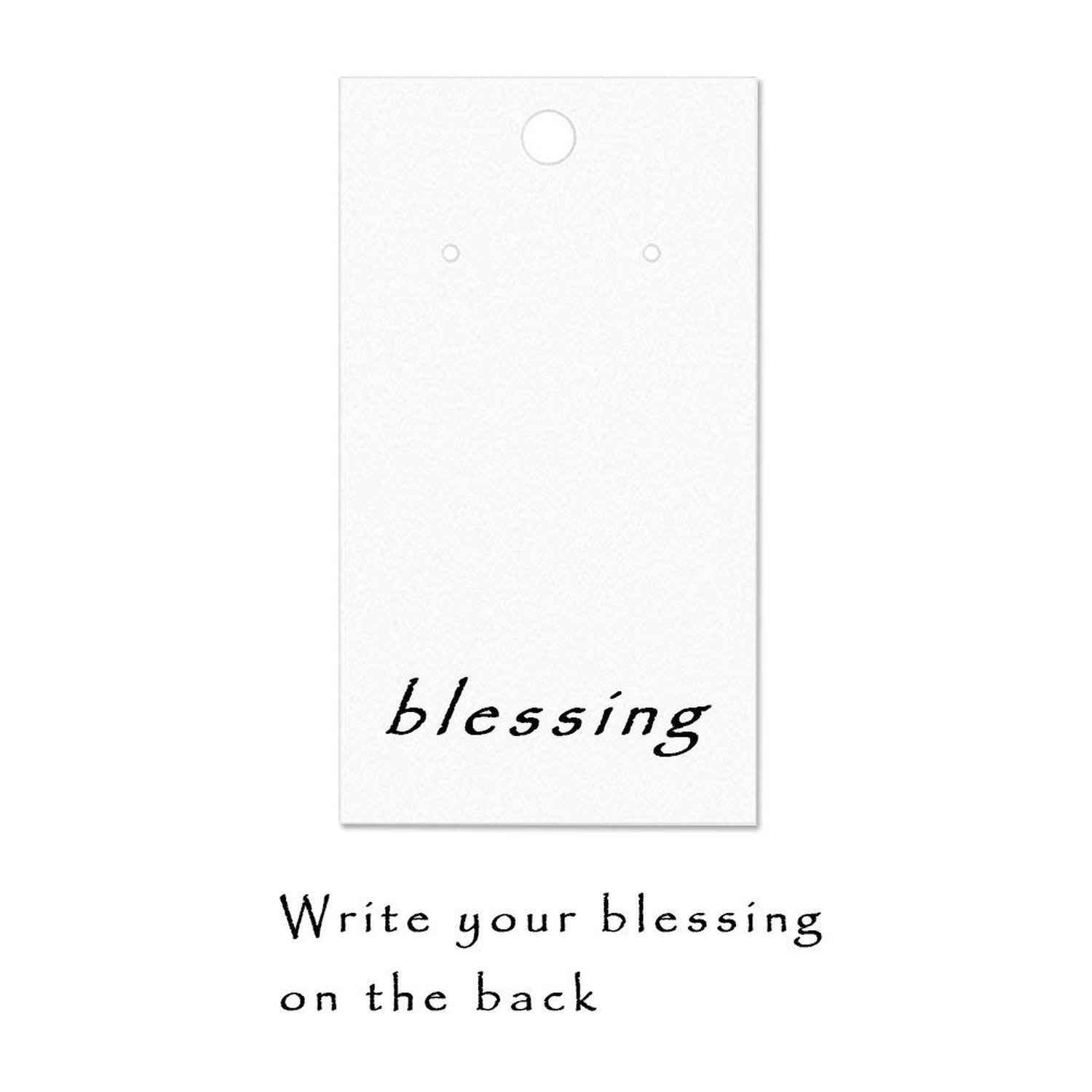 Paper & Plastic Jewelry Earrings Display Cards Rectangle White W/Self-Seal Ba…
