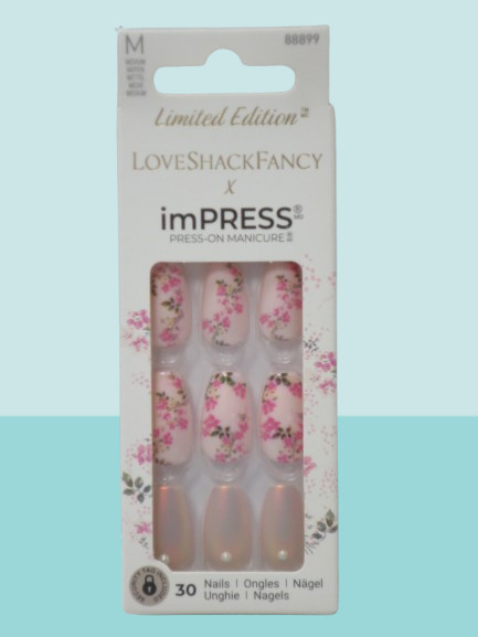 KISS IMPRESS PRESS-ON MANICURE-LOVESHACKFANCY #88899 NWB LOT OF 2