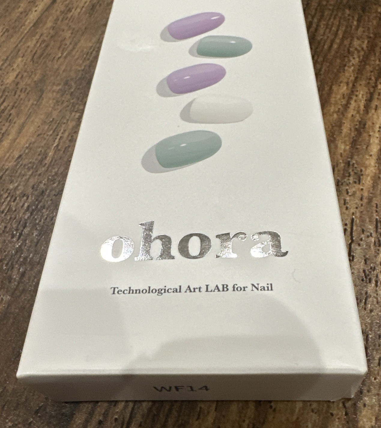 Ohora Semicured Gel Nail Model N Tahiti 30 Pieces ND-068 Purple Green White