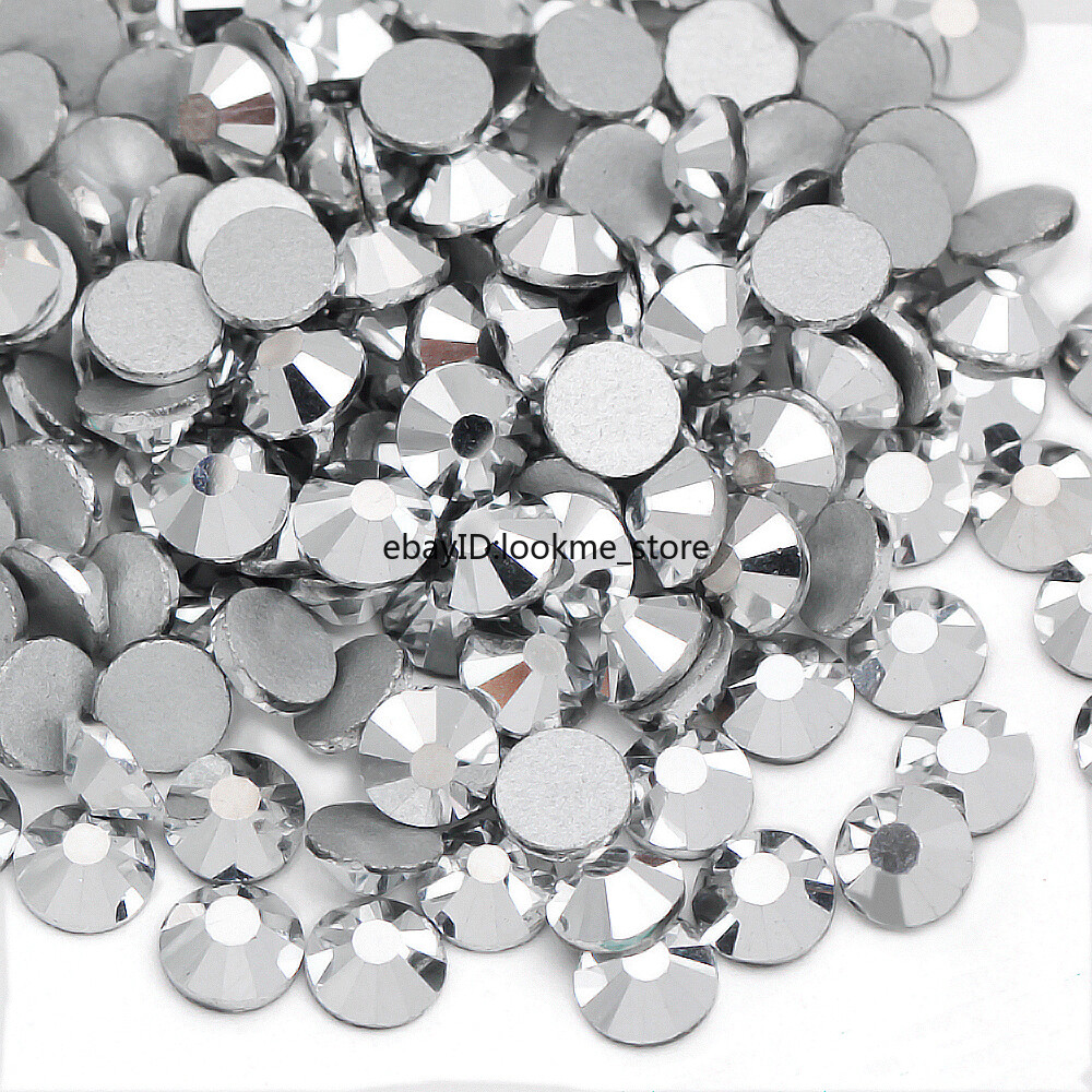 Metal Style Nail Art Rhinestones Flatback Crystal Gems Craft Decor Glass Beads