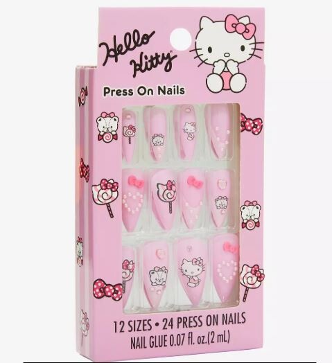 Hello Kitty Snacks Faux Nail Set (NEW IN BOX)