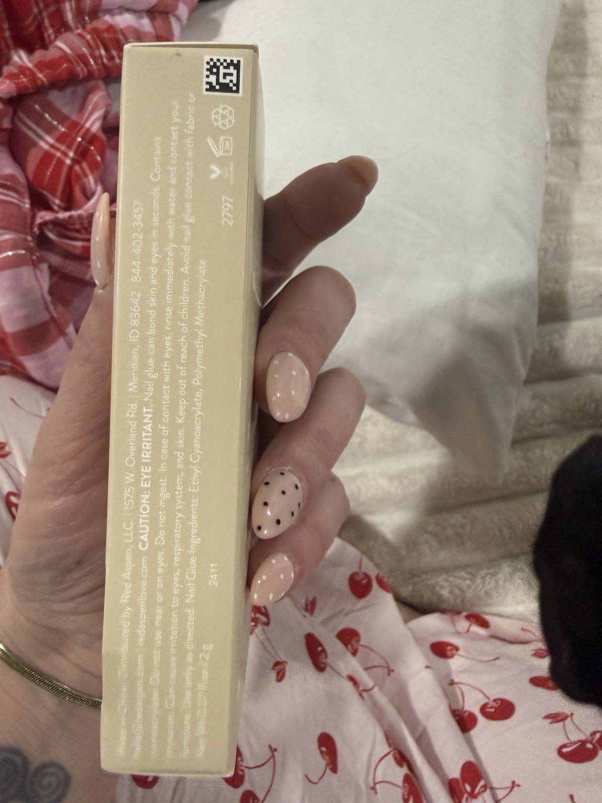 Red Aspen Nail Dashes Press On Nails Nell’s French Tip Manicure Set