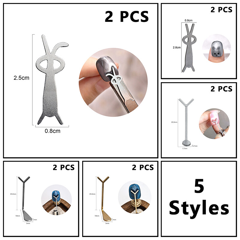 Nail Art Styling Wire Rabbit Bear Cat Eye Magnet Stick Tools For Polish Effects