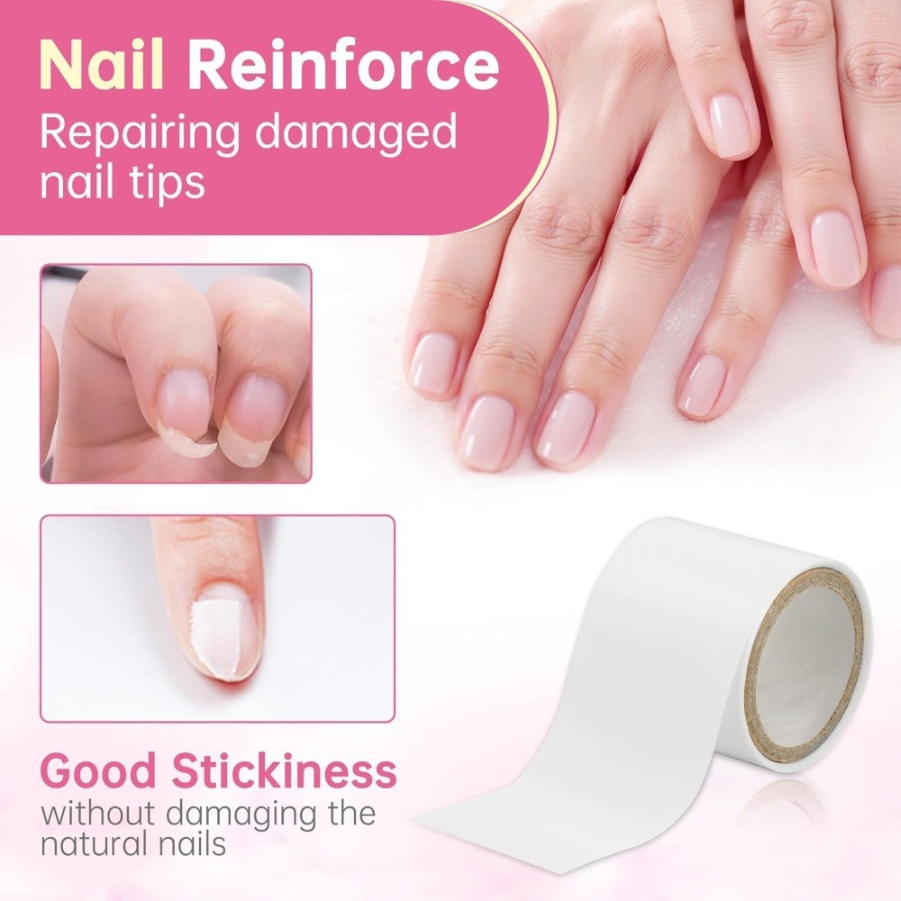 Self Adhesive Nail Repair Tape Silk Wrap for Gel Acrylic Nail Extensions