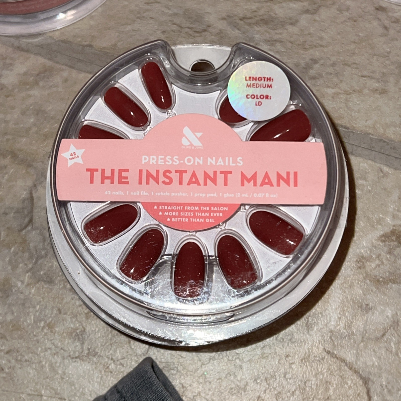 Olive & June Press-On Nails, The Instant Mani Medium LD 42 Pack
