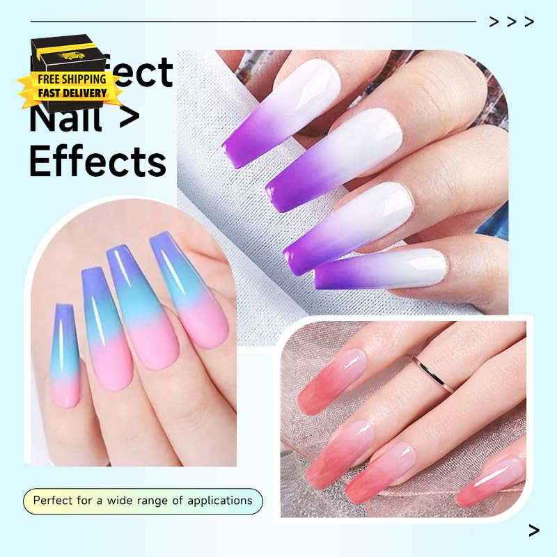 Nail Sponges Set for Ombre Gel,Nail Art Tools Set-50Pcs Colorful Nail Sponges wi