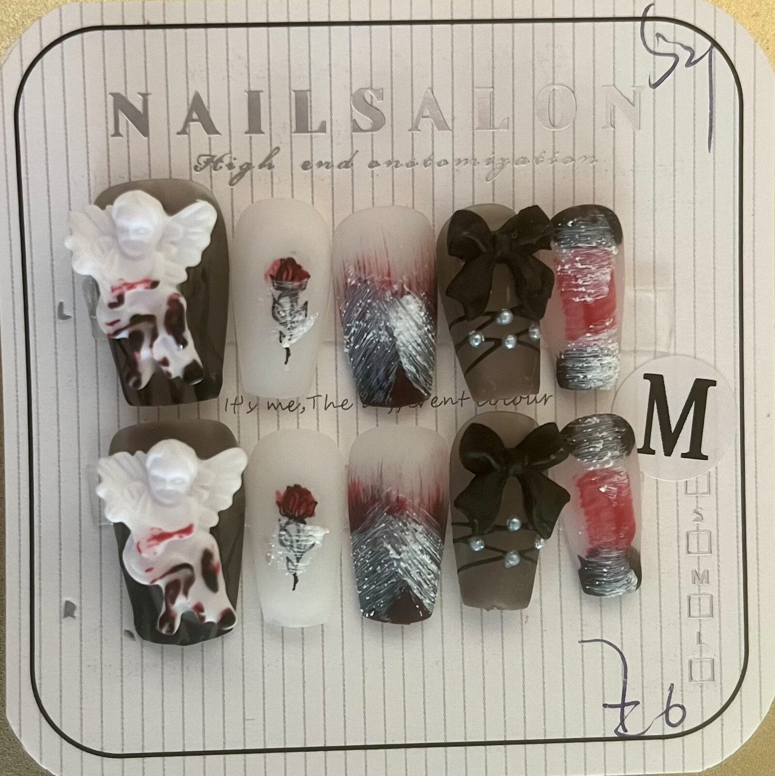 25Set Lot Price $111.9,100%Hand Made press on Nail, Free Glue&Essential Tools