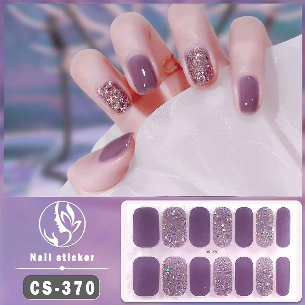 Nail Art Stickers Self-Adhesive DIY Stylish Nail Wraps Full Cover Stickers