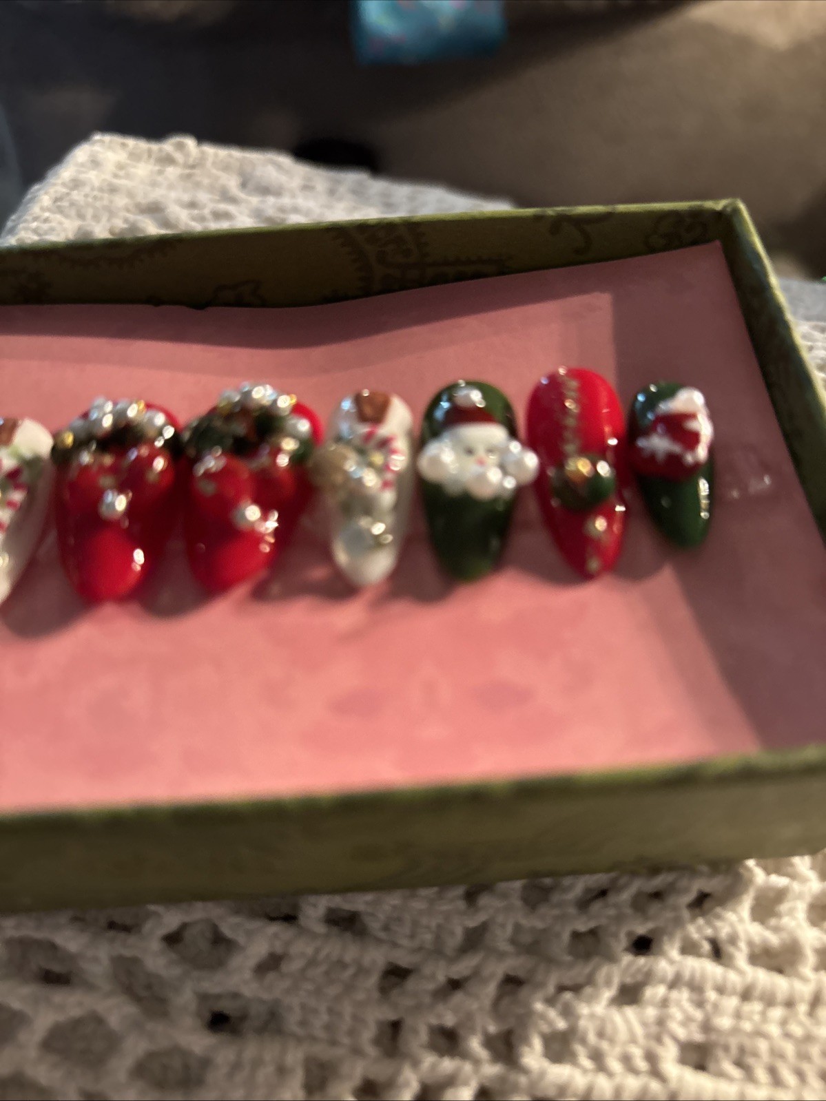 Acrylic Nails Christmas Press On Boxed Set Gift Boxed
