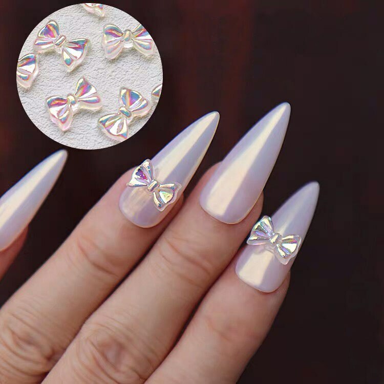 50 Pieces 3D Bow Nail Art -Small Bow Nail Art Decoration