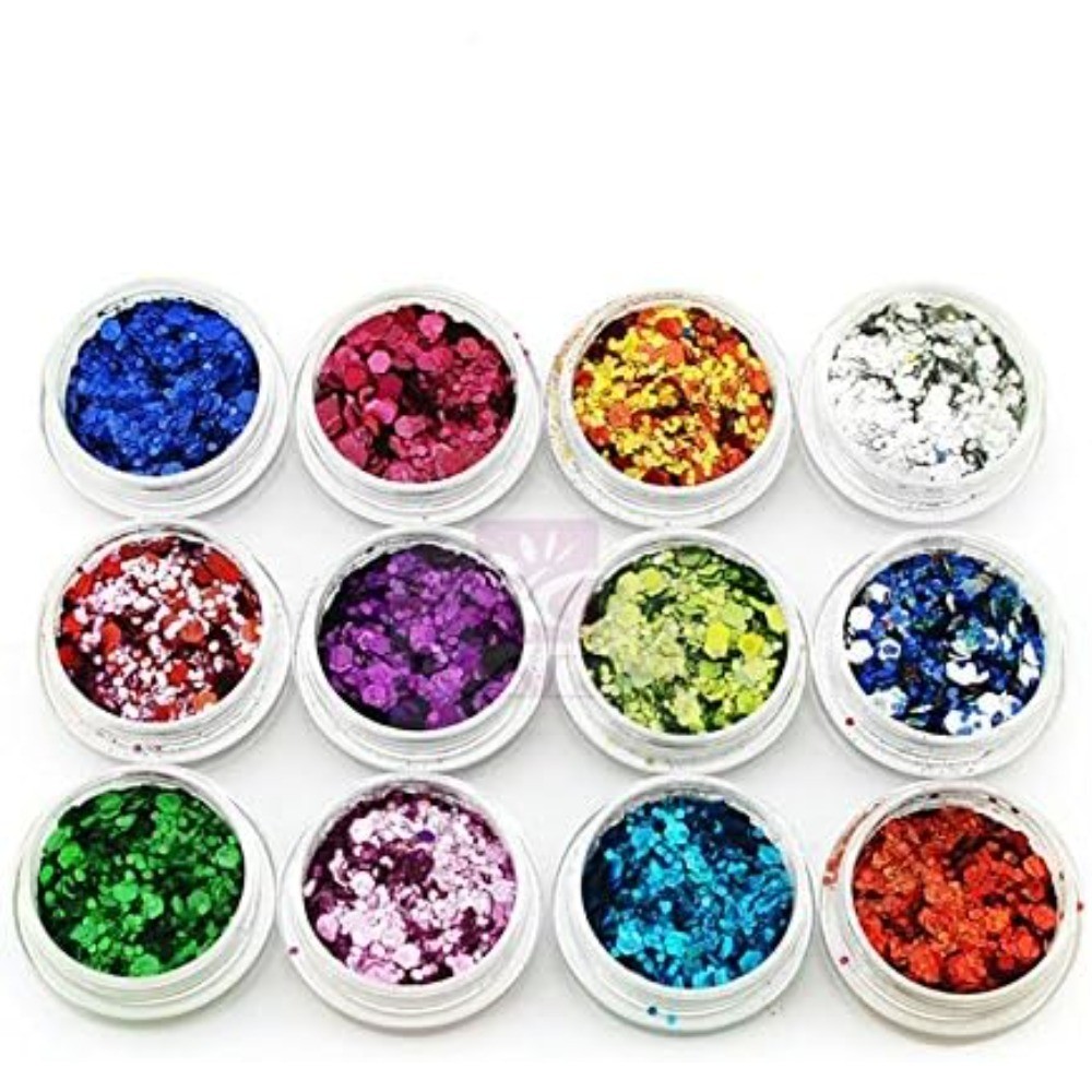 Valentine’s Day Nail Art Decorations 600 Pcs Crystal Glitters Rhinestones