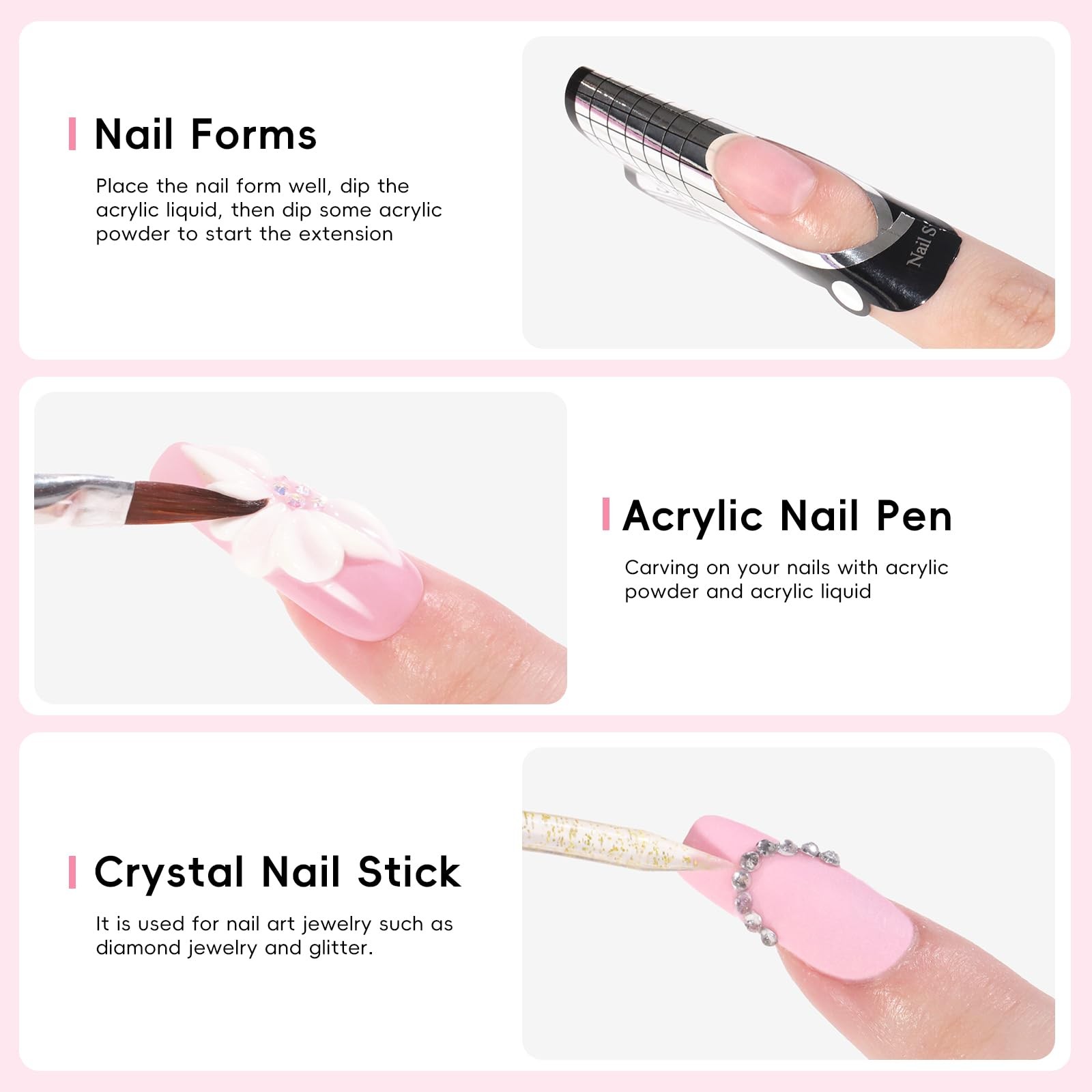 Polvo Acrilico Kit De Para Extensión De Uñas Ideal Regalo Para Mujer