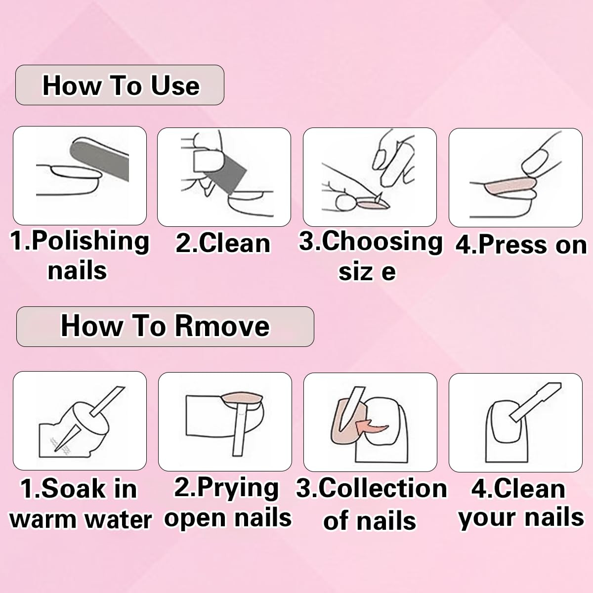 French Tip Red Press on Toenails for Women White Toe Nail Press Ons | Fantasy
