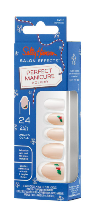 Sally Hansen Salon Effects® Perfect Manicure Holiday Heartstrings Press On Nails