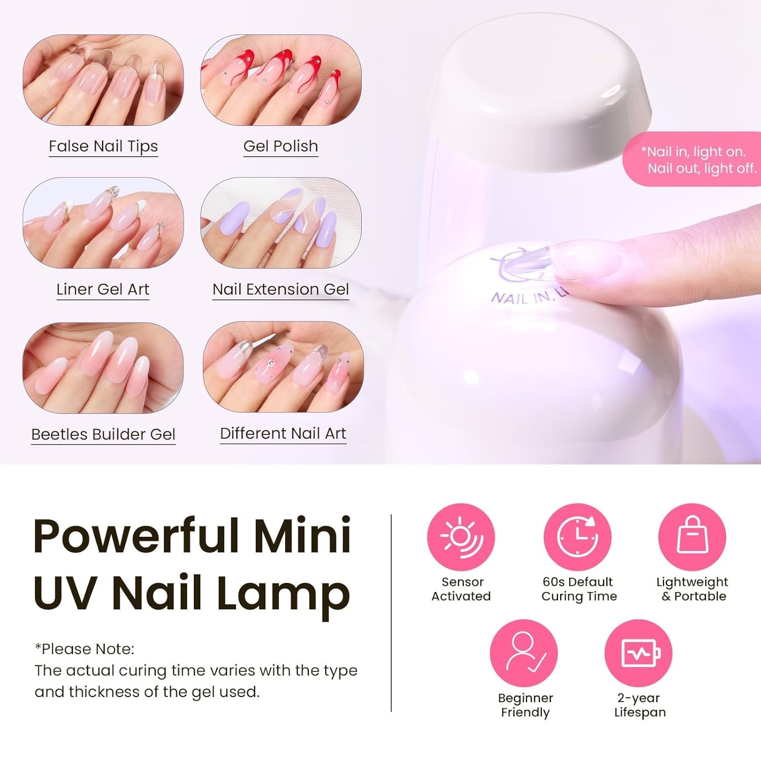 Beetles Tipex Instant Apex Nail Tips Kit: 224 Medium Almond Acrylic Tips