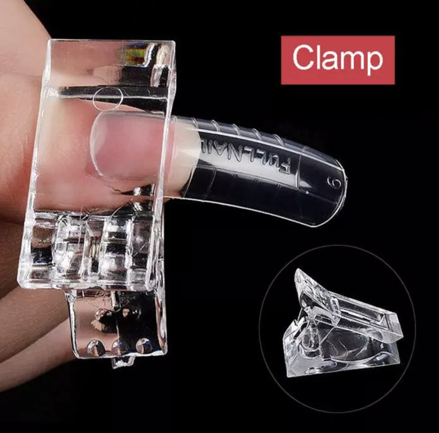 10 PCS NAIL TIPS CLIP QUICK BUILDING POLY BUILDER GEL DIY EXTENSION CLAMP CLIPS